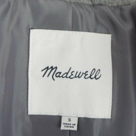 Madewell Gray Wool Blend Coat - Picture 7 of 8